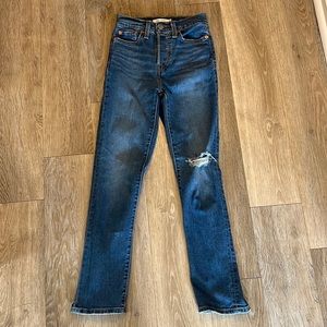 Levi’s Distressed Wedgie Straight Women’s Jeans size 24